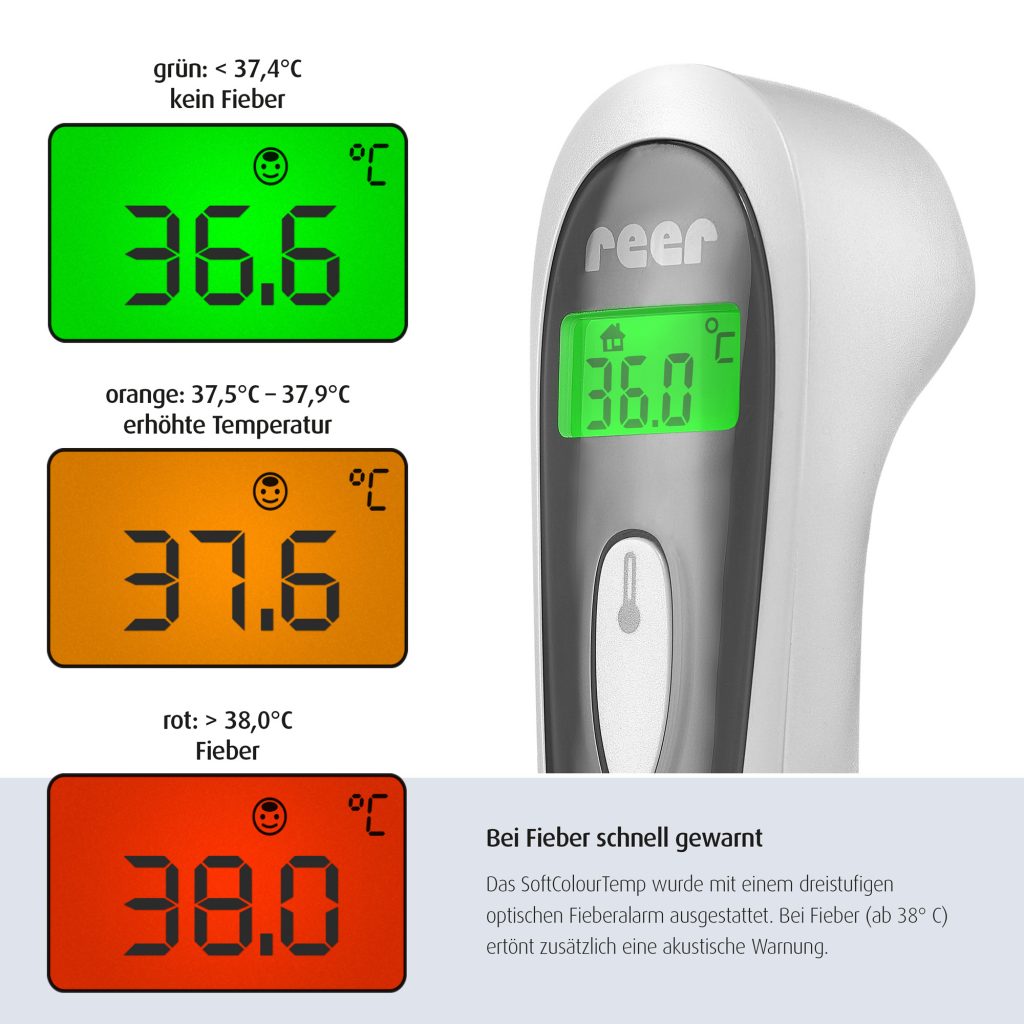 Colour SoftTemp 3in1 kontaktloses Infrarot-Thermometer