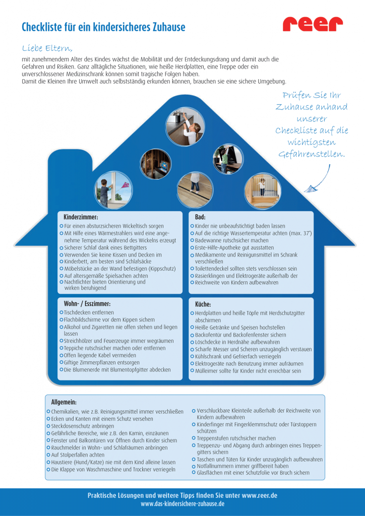 Die Checkliste für ein kindersicheres Zuhause