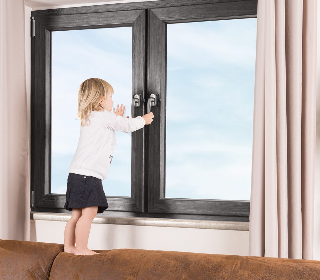 WinLock Fenstersicherung / Balkontürsicherung, anthrazit
