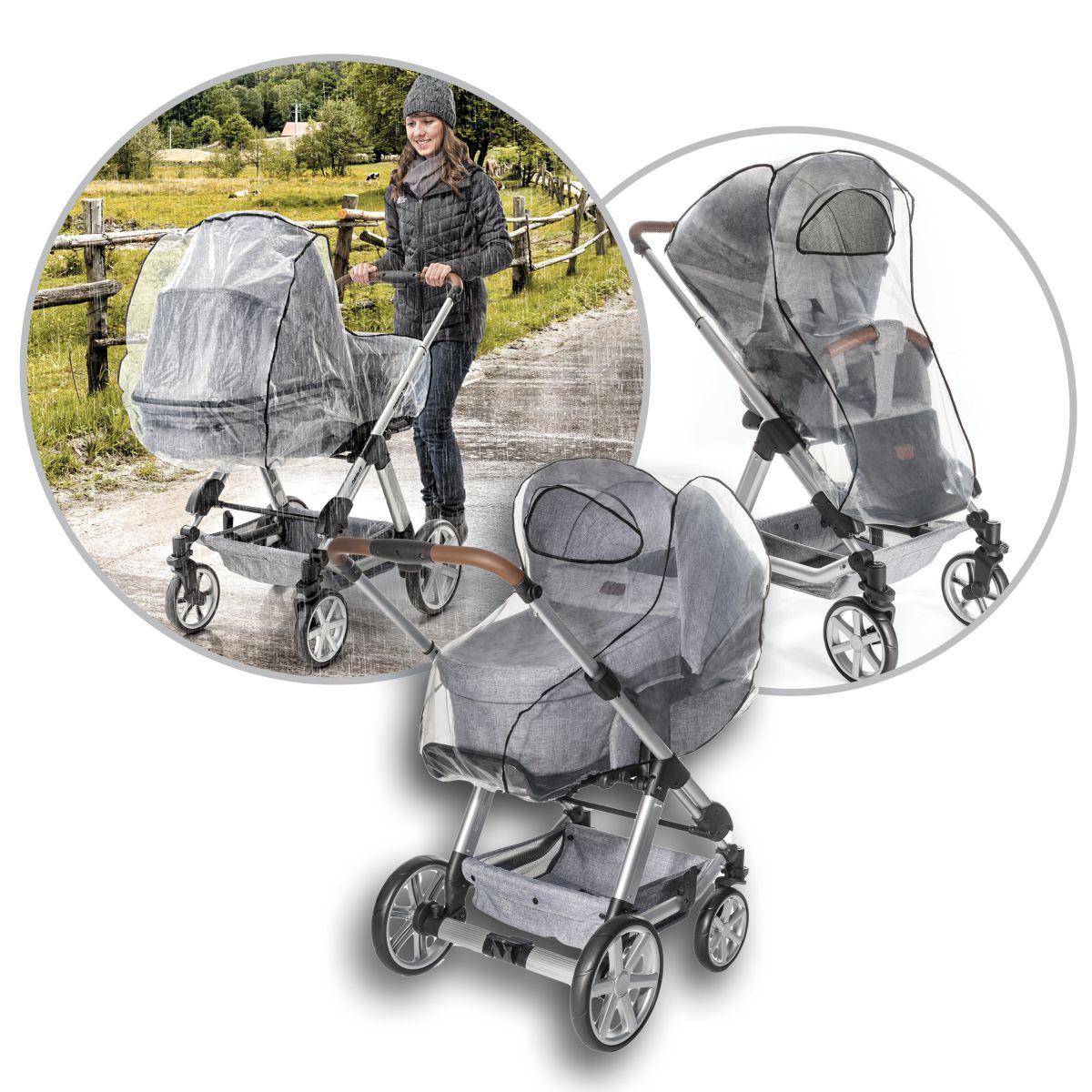 RainCover Classic Rain cover for combi-pushchairs
