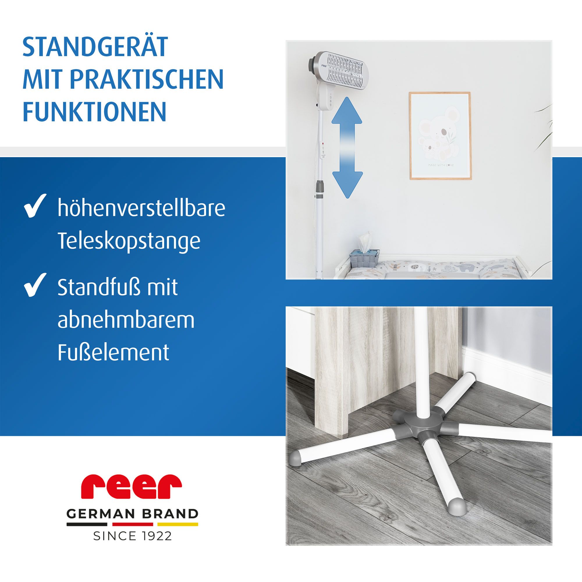 HeatCare+ Flex, 2in1 Stand- und Wandgerät