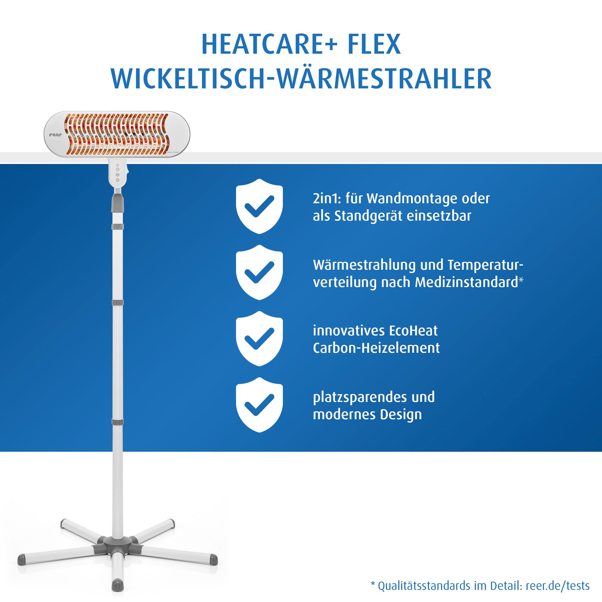 HeatCare+ Flex, 2in1 Stand- und Wandgerät