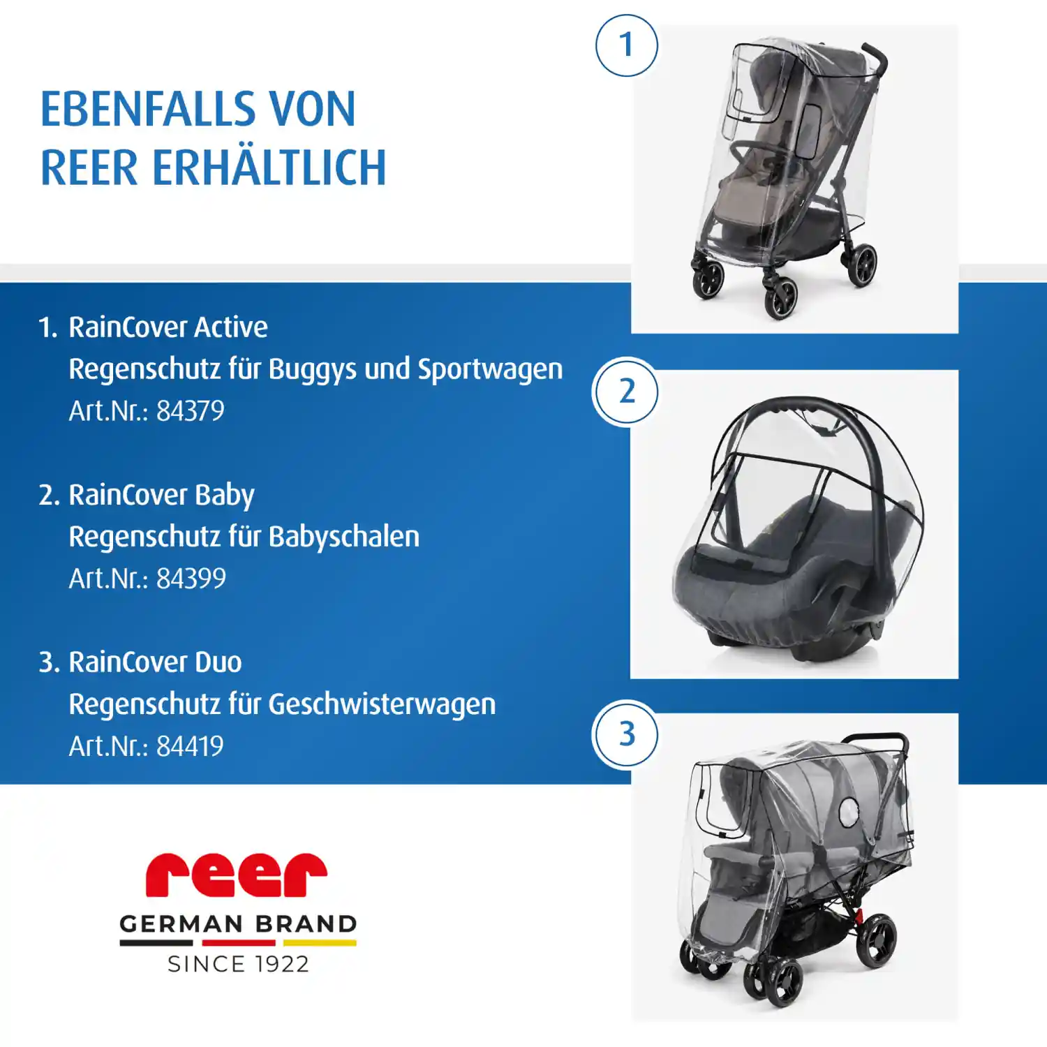 Alternative Regenschutzprodukte von reer