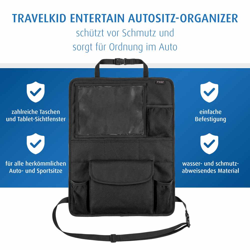 TravelKid Entertain Autorücksitz-Organizer rPET