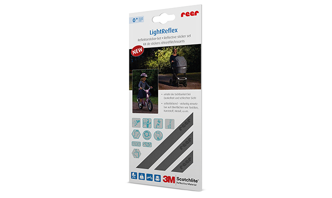 Reer LightReflex Reflektor-Sticker für mehr Sicherheit im Straßenverkehr NEU 