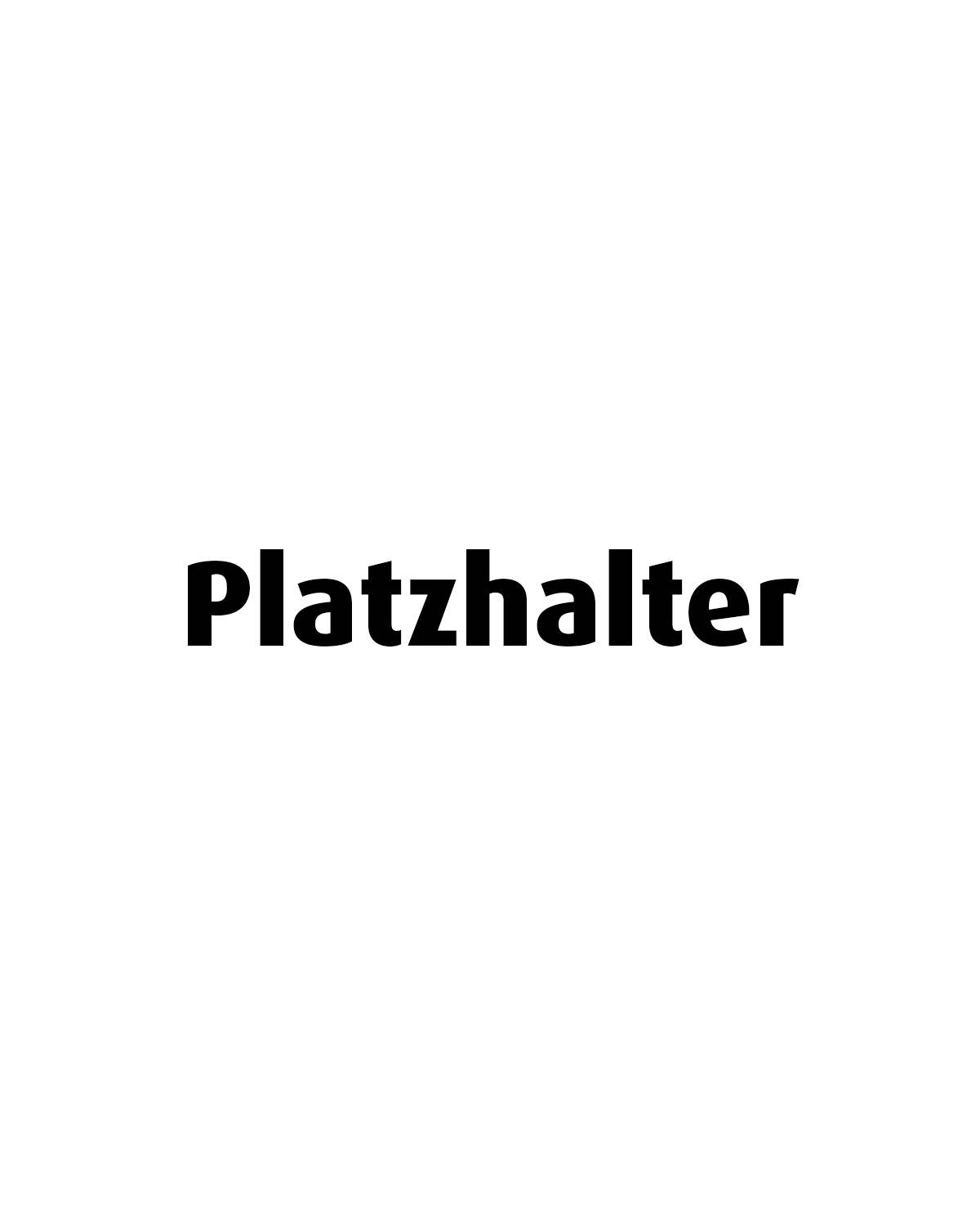 Platzhalter mit schwarzem Text auf weißem Hintergrund