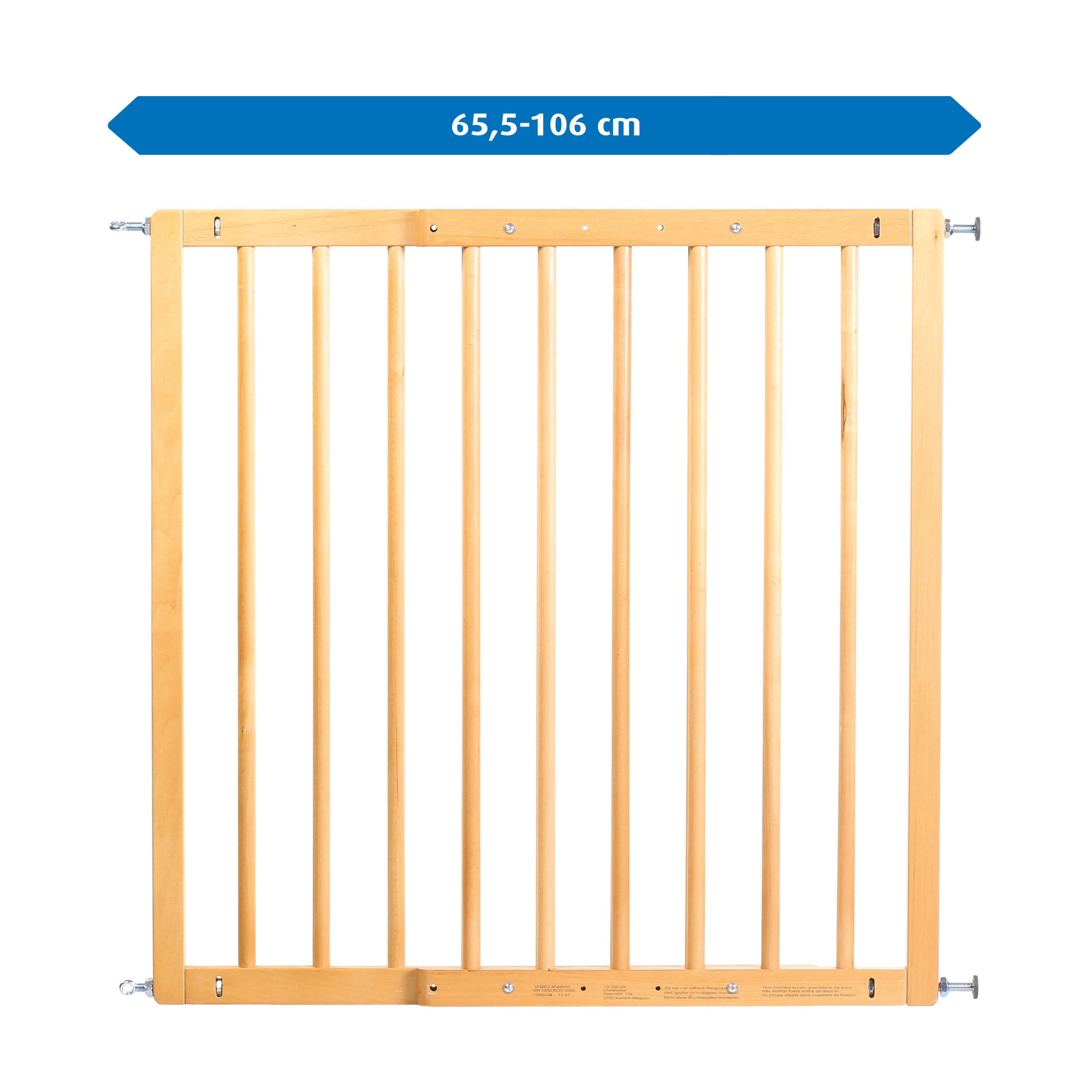 Basic Wall-mounted gate for gateway widths from 65.5 to 106 cm