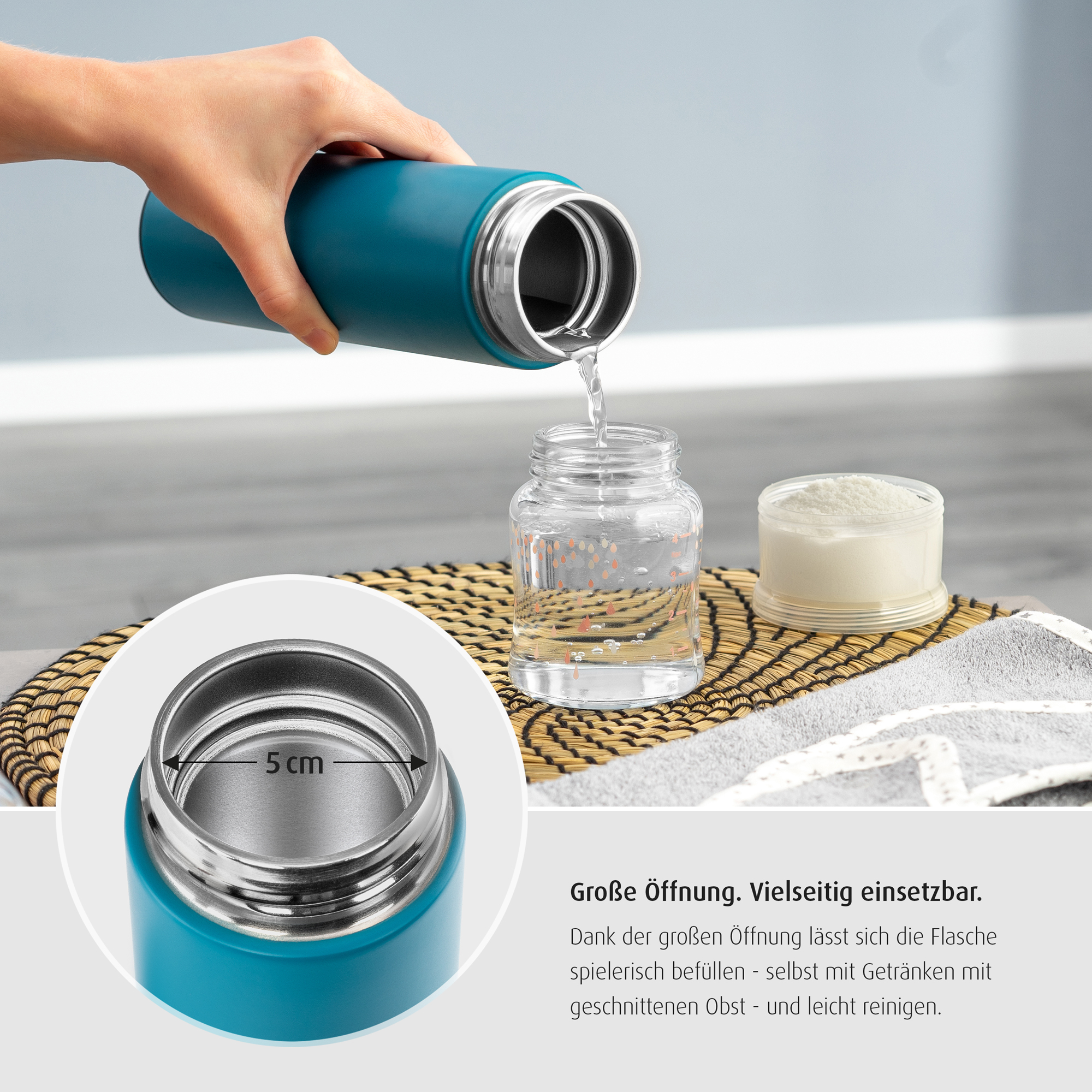 ColourDesign stainless steel vacuum bottle