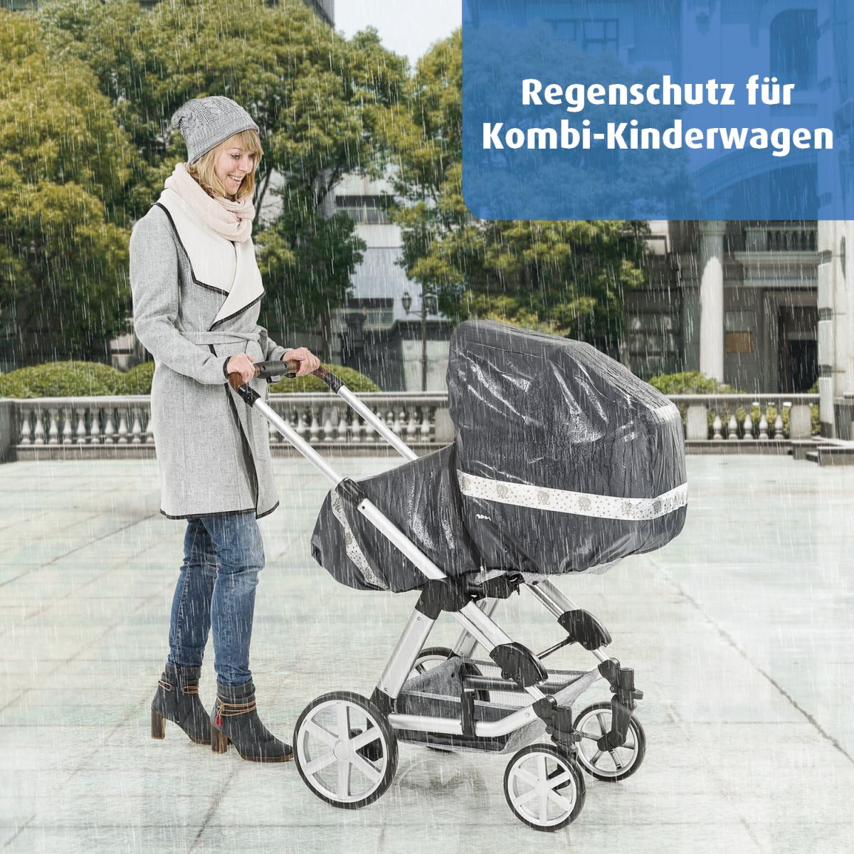 DesignLine RainSafe Classic+ Regenschutz für Kombi-Kinderwagen