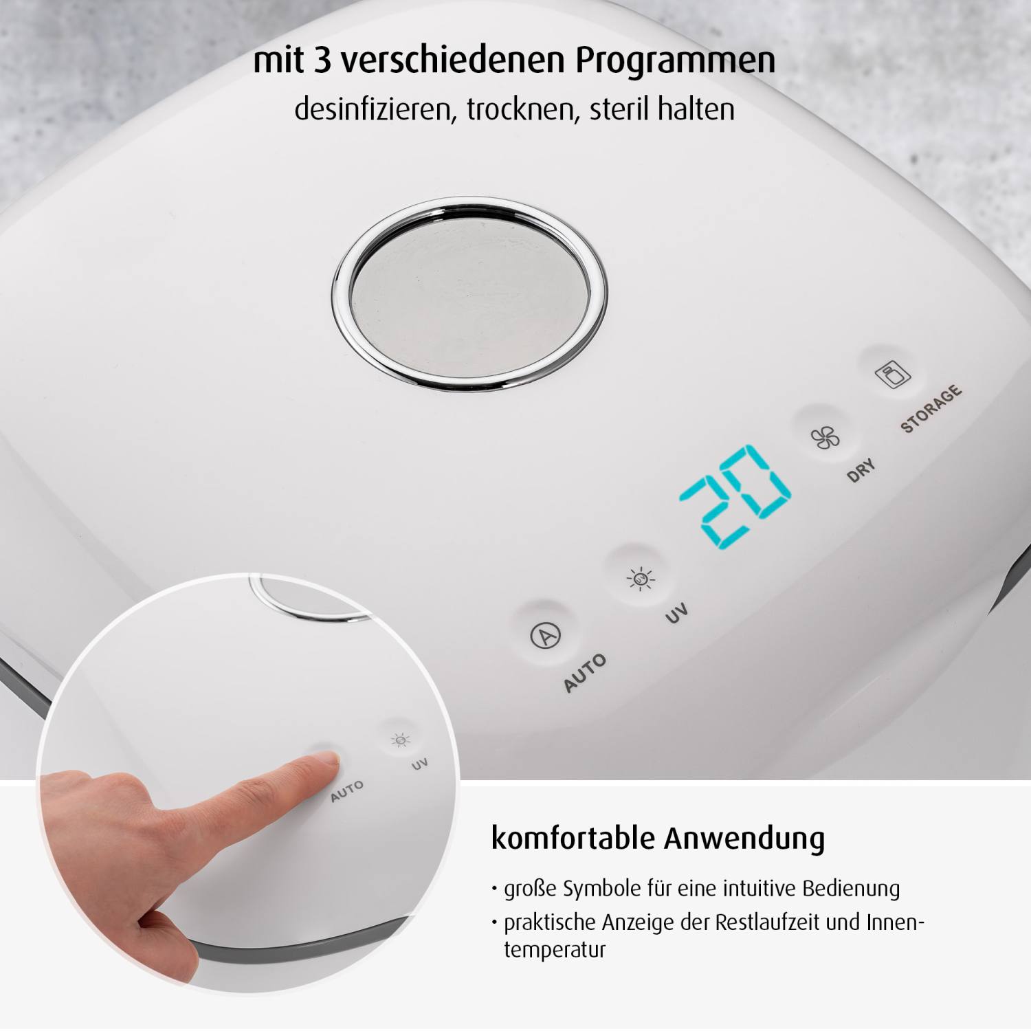 3 verschiedene Modi