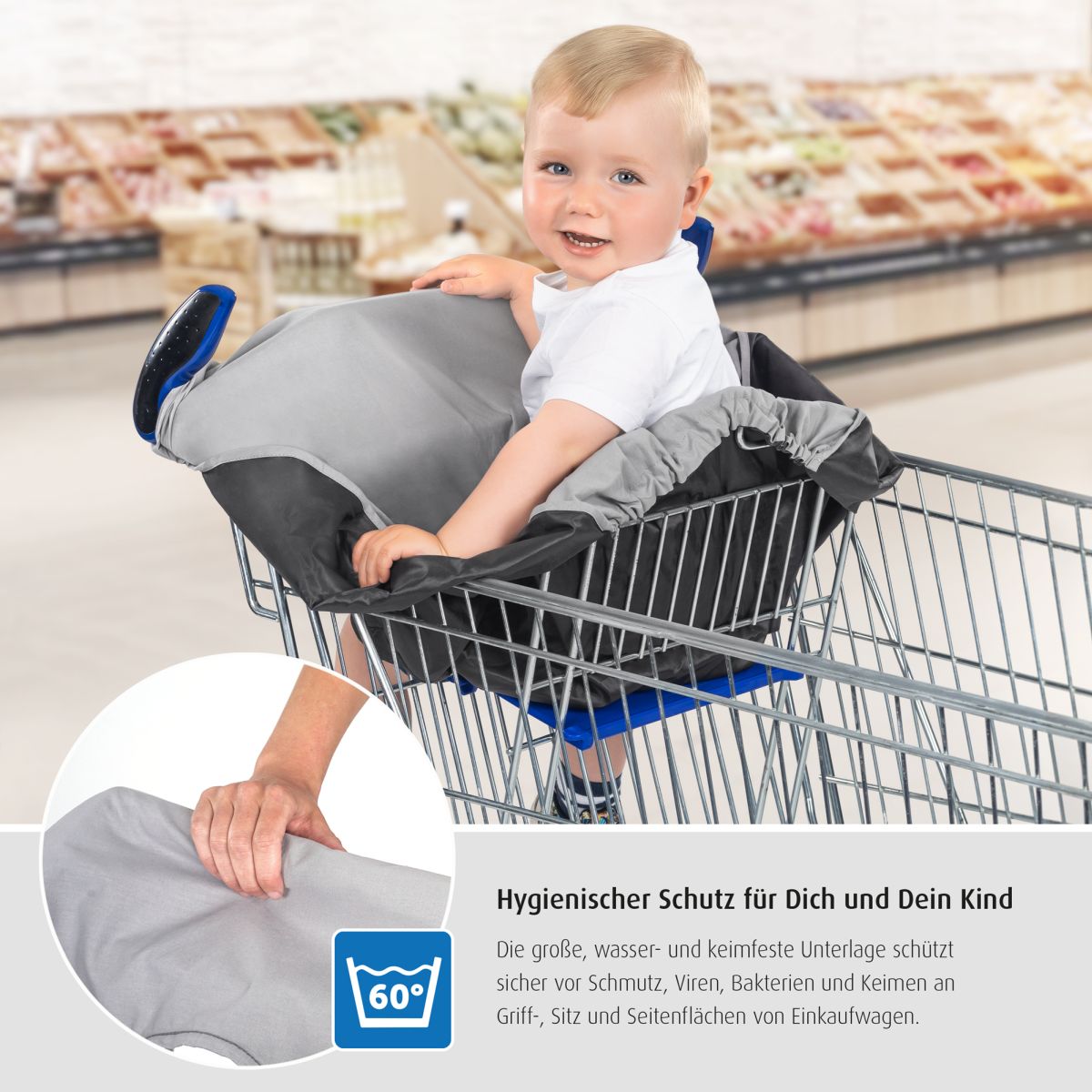 Kinder Sicherheit Sitzbezug Einkaufen Baby Hochstuhl Einkaufswagen Abdeckung NEU 