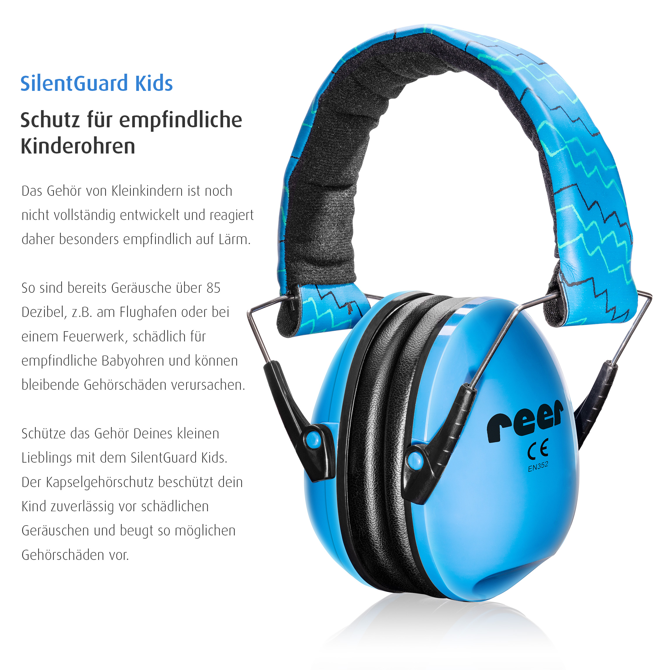 SilentGuard Kids Kapselgehörschutz, blau  - geprüfte B-Ware