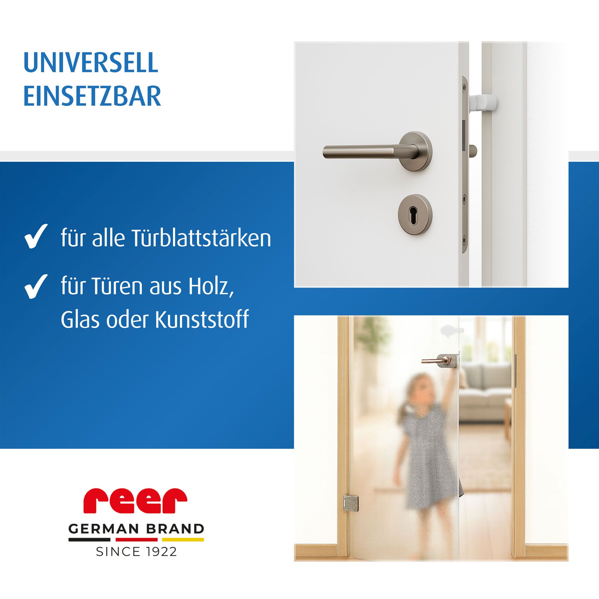 Holz- und Glastür im Vergleich, universell passend