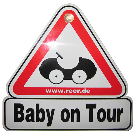 Car sign "Baby on Tour"