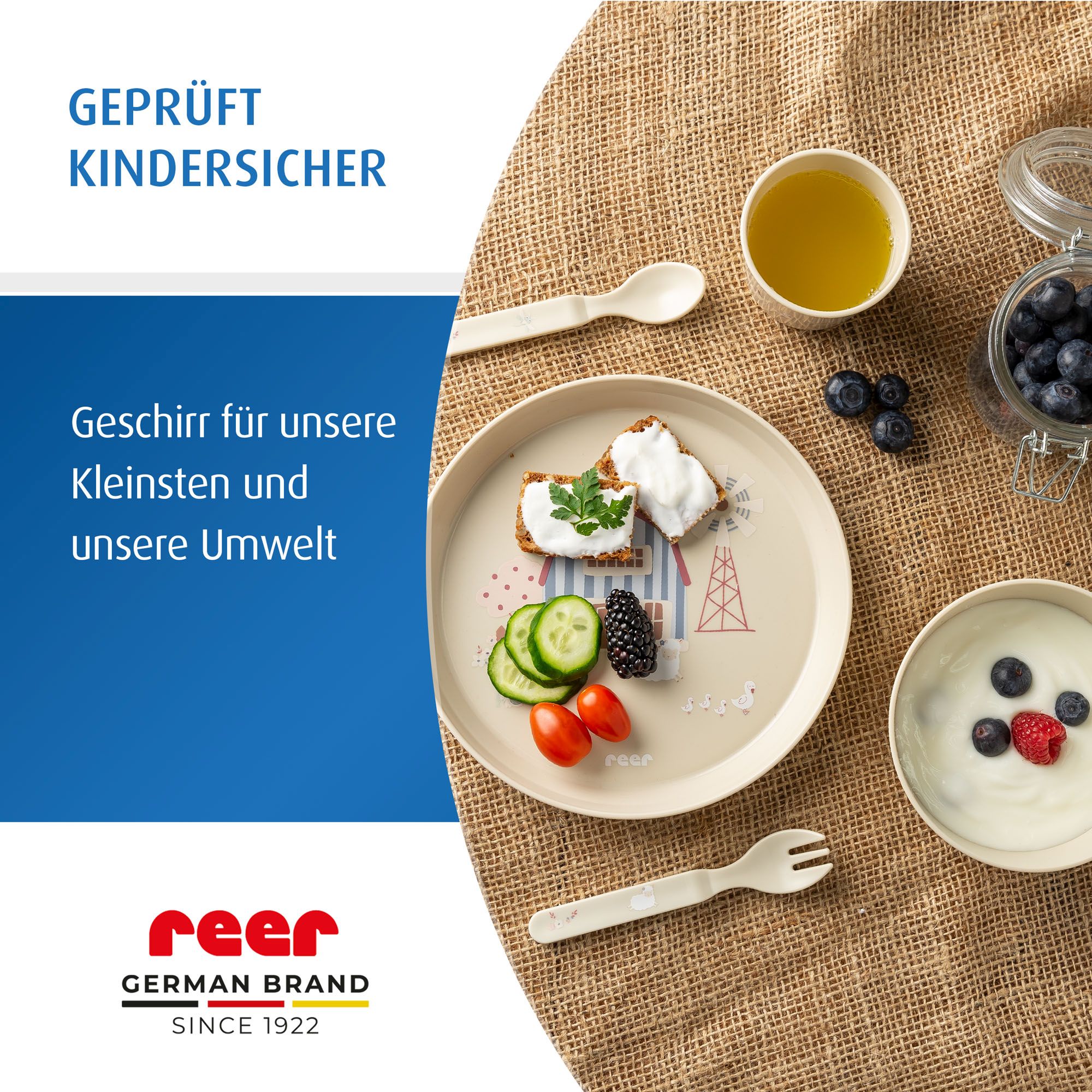 Geschirr im Einsatz beim Frühstück