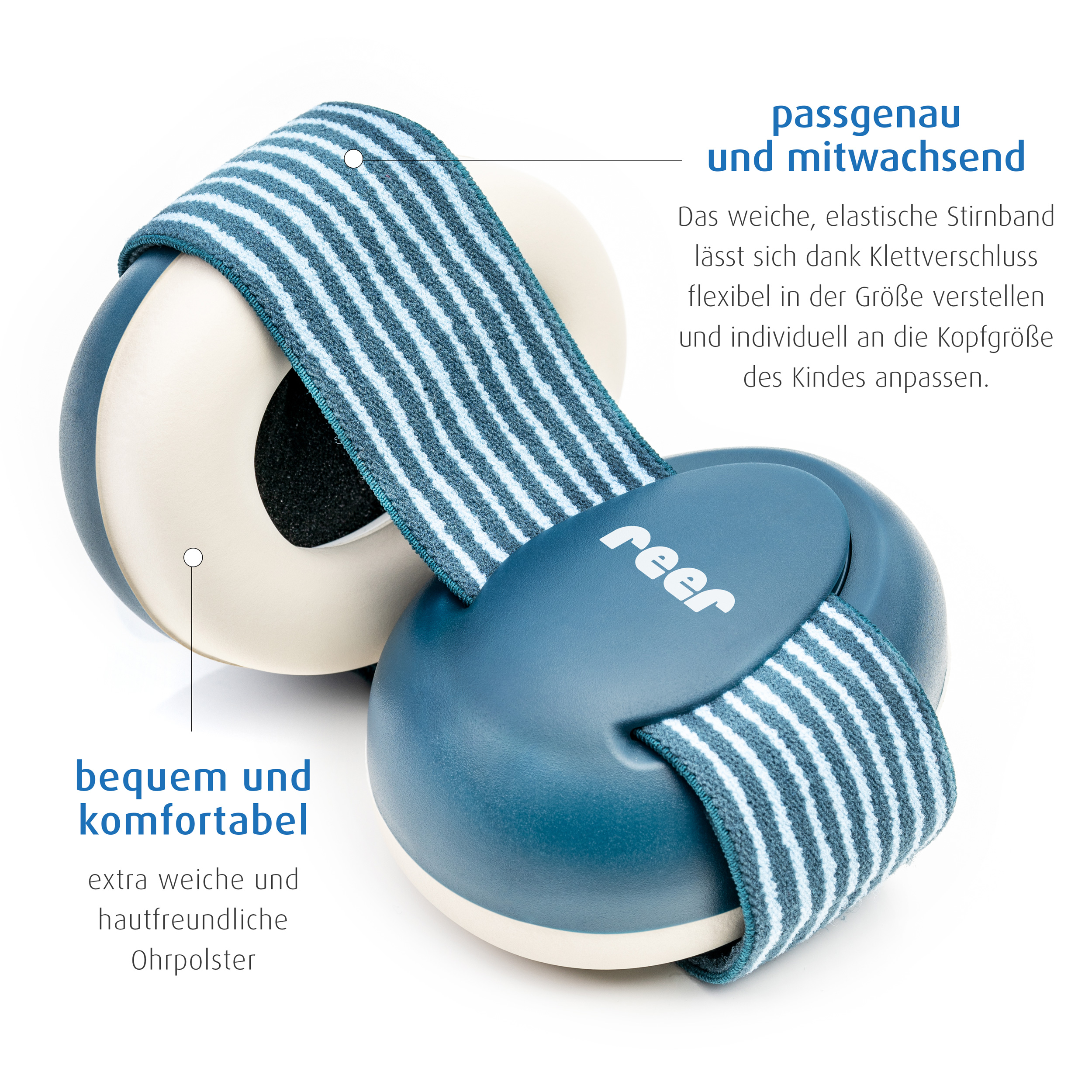 SilentGuard Baby capsule ear protectors, blue
