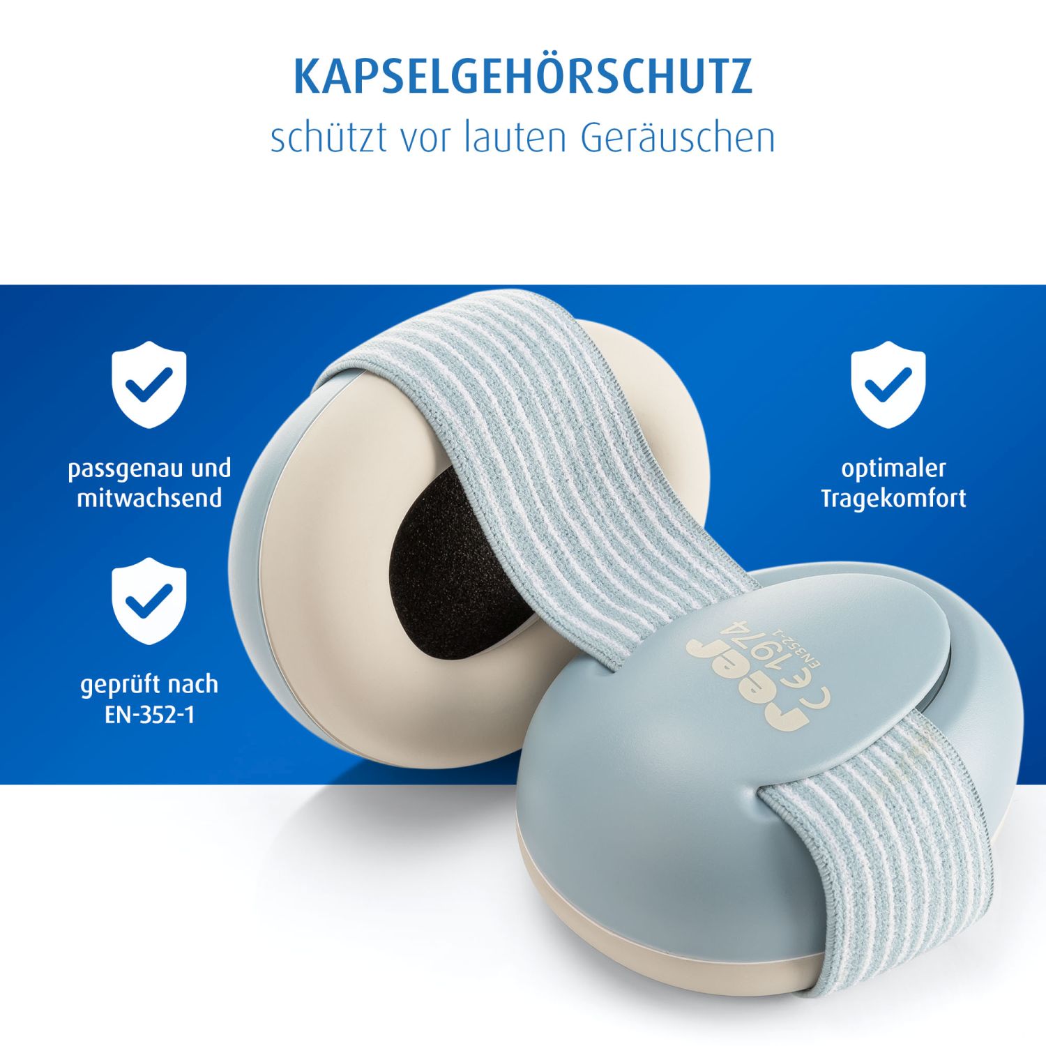Collage Silentguardbaby  blau mit Funktionen