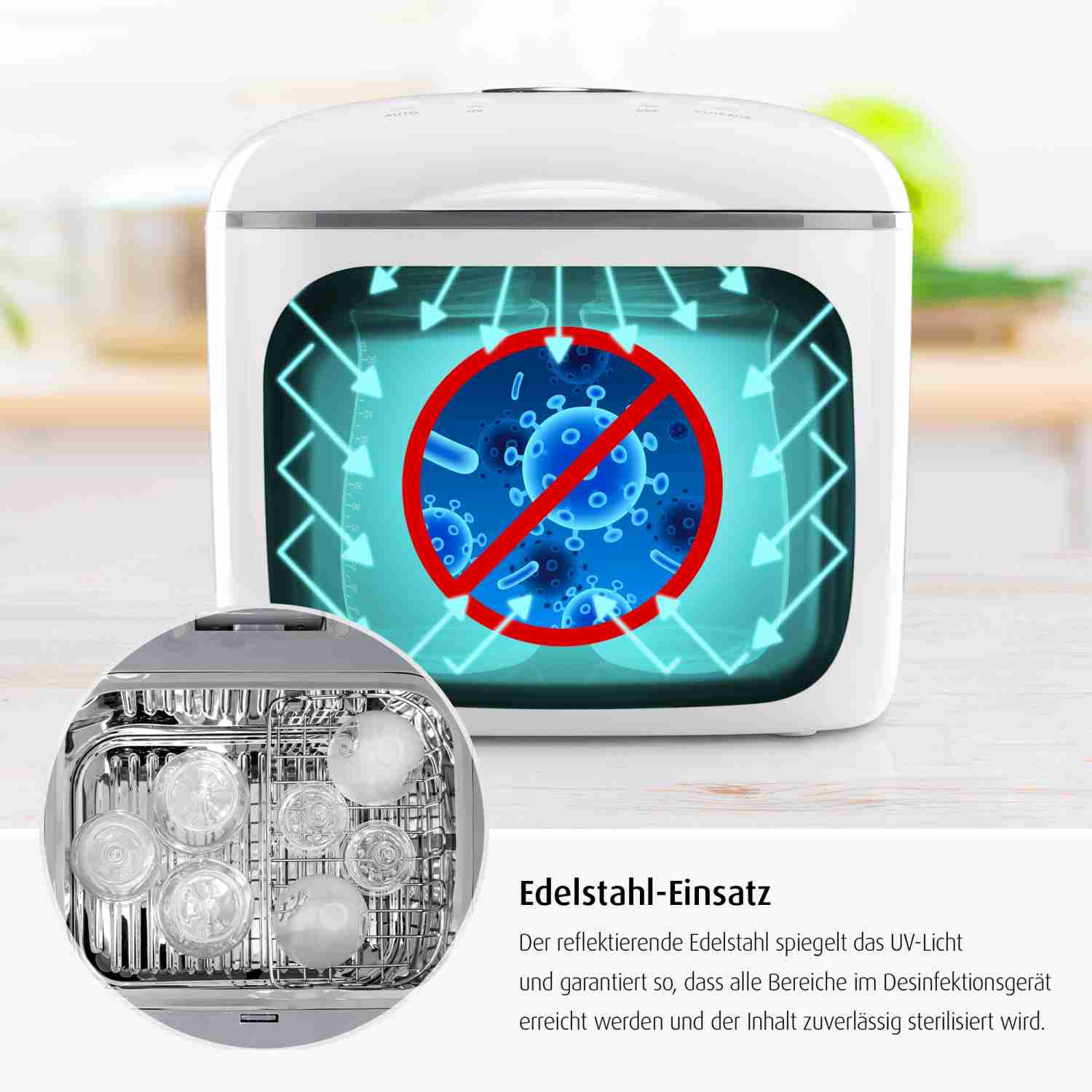 Edelstahl Einsatz