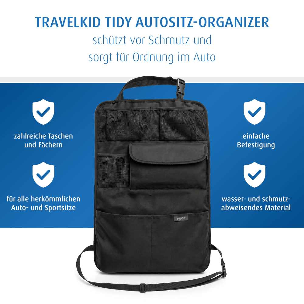 TravelKid Tidy Autorücksitz-Organizer rPET 