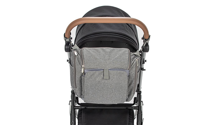 Easy to transport with shoulder strap and pram attachment