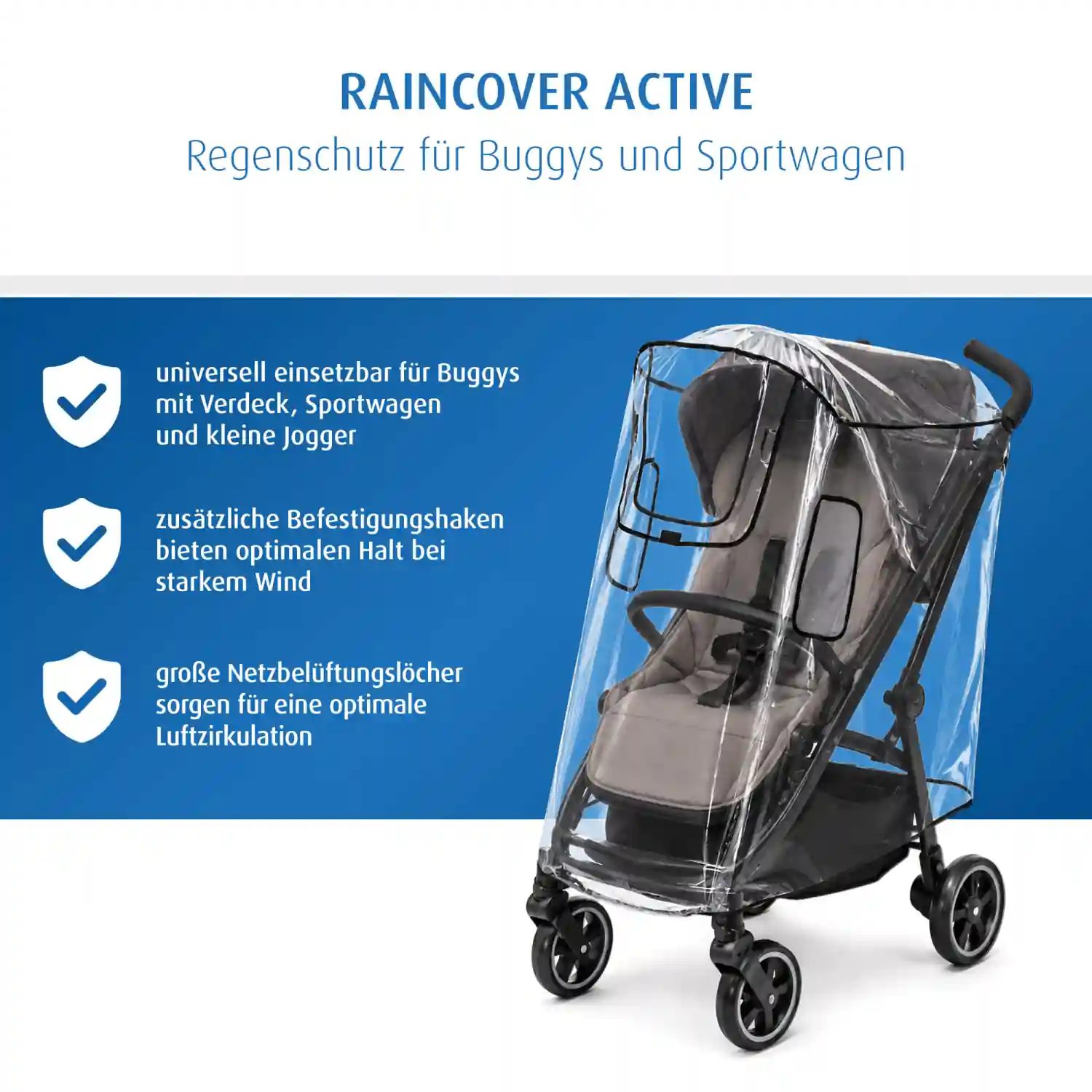 Buggy mit Regenschutz