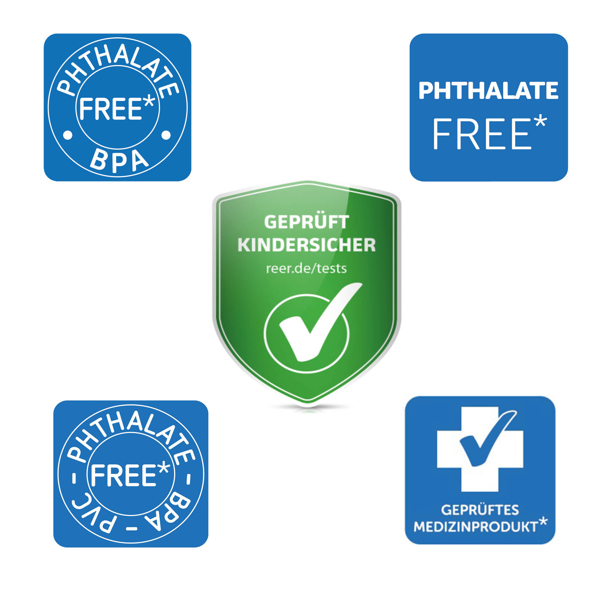 Diverse Prüfsiegel 