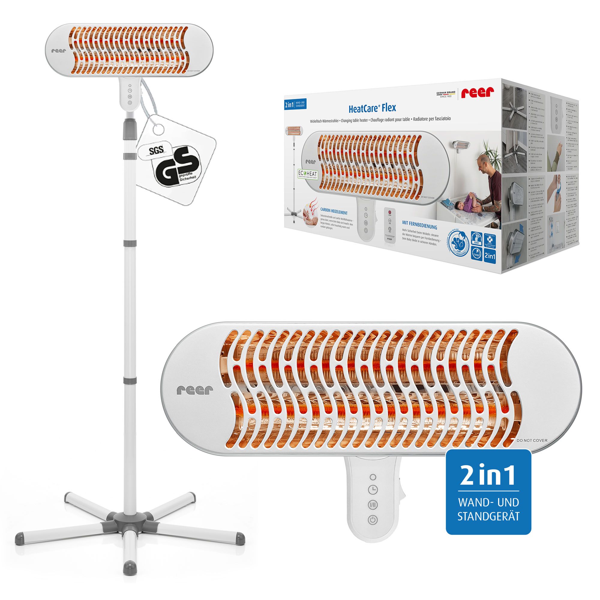 HeatCare+ Flex, 2in1 Stand- und Wandgerät