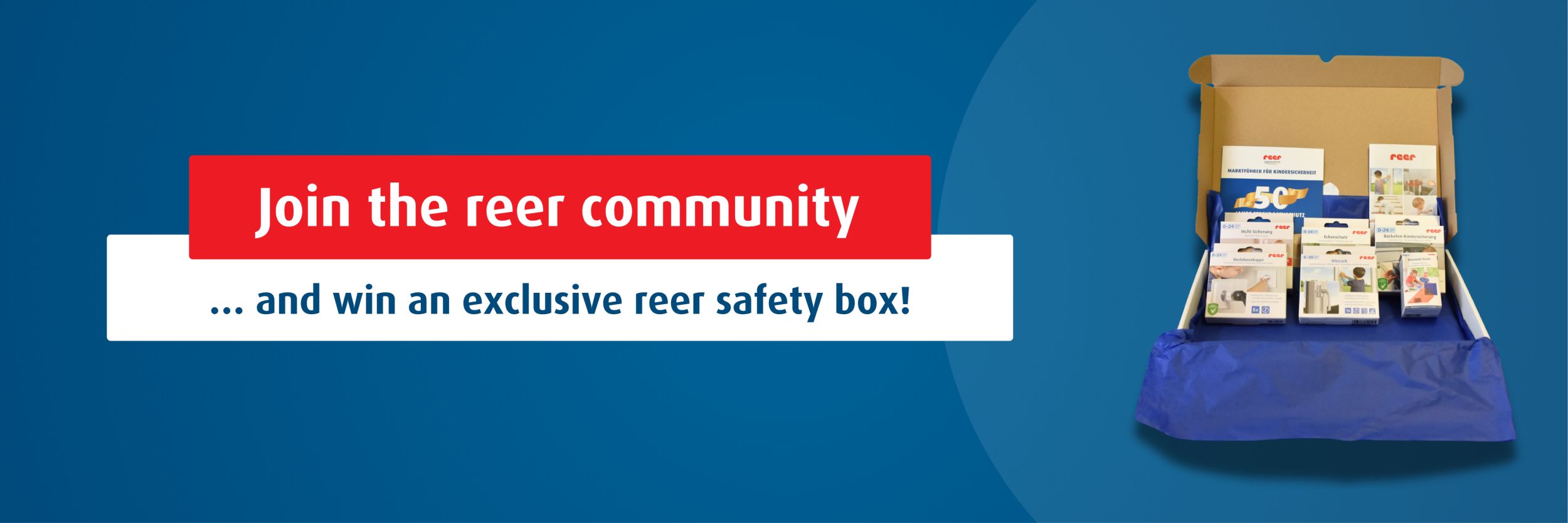 The reer safety box opened with all of its content.