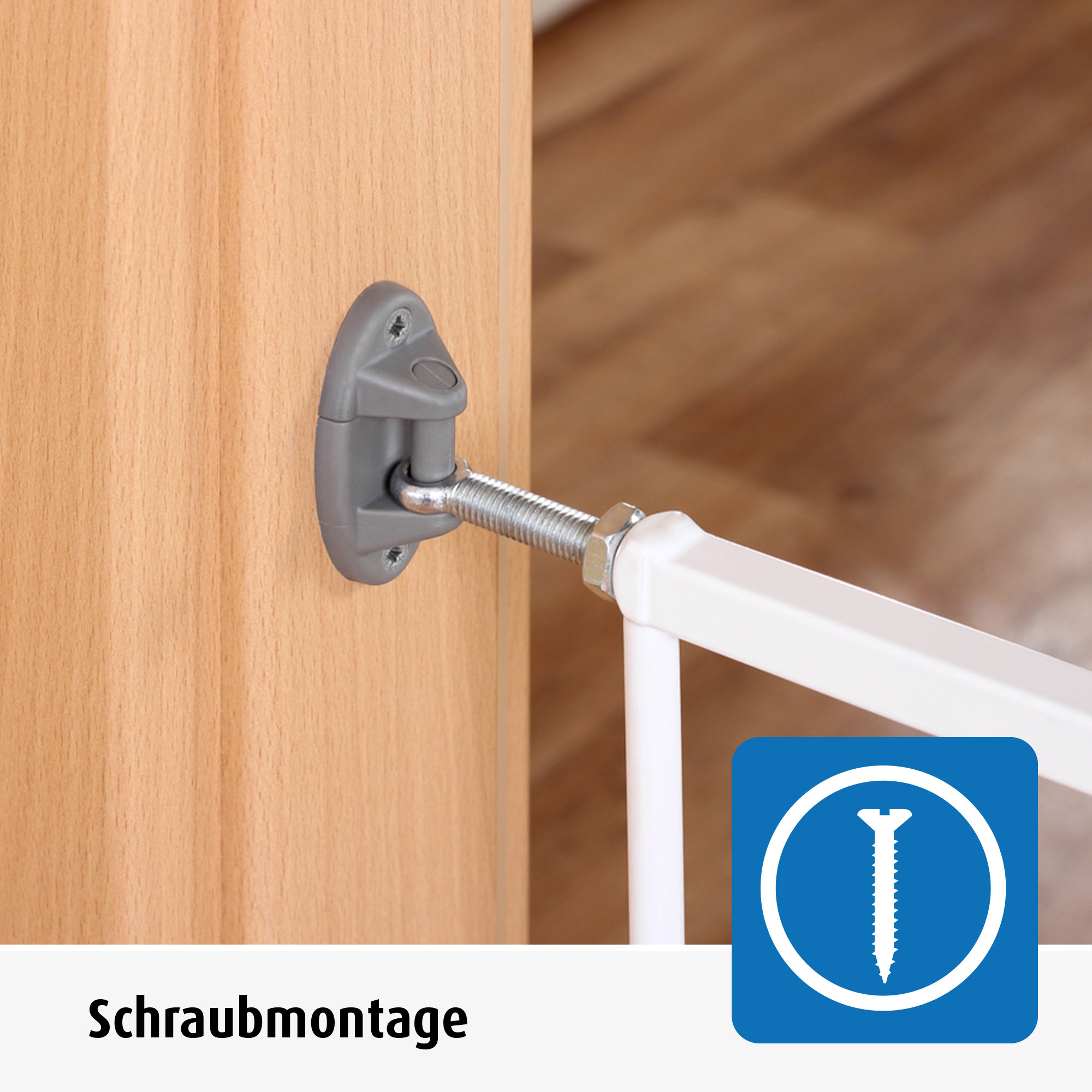 Advanced Wall-mounted gate, for gateway widths from 75 to 110 cm