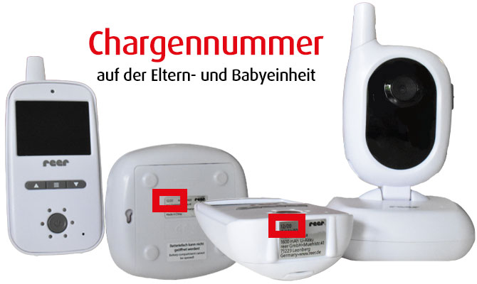  Finde die Chargen-Nummer für das richtige Kabel