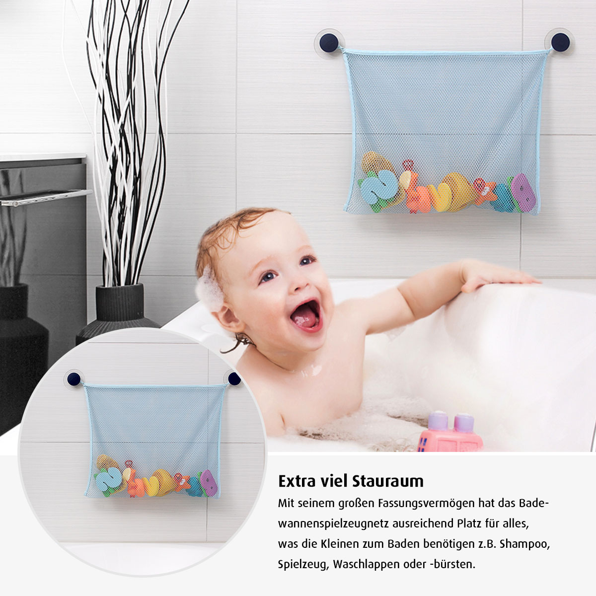 MyHappyBath Net - Bath toy storage net