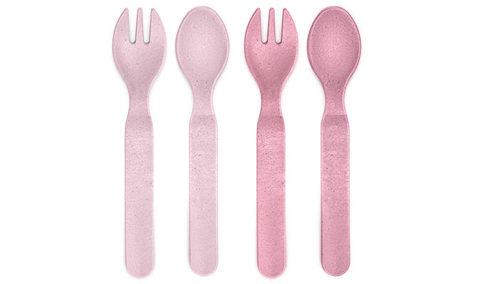 Growing Besteck 4-teilig, rosa