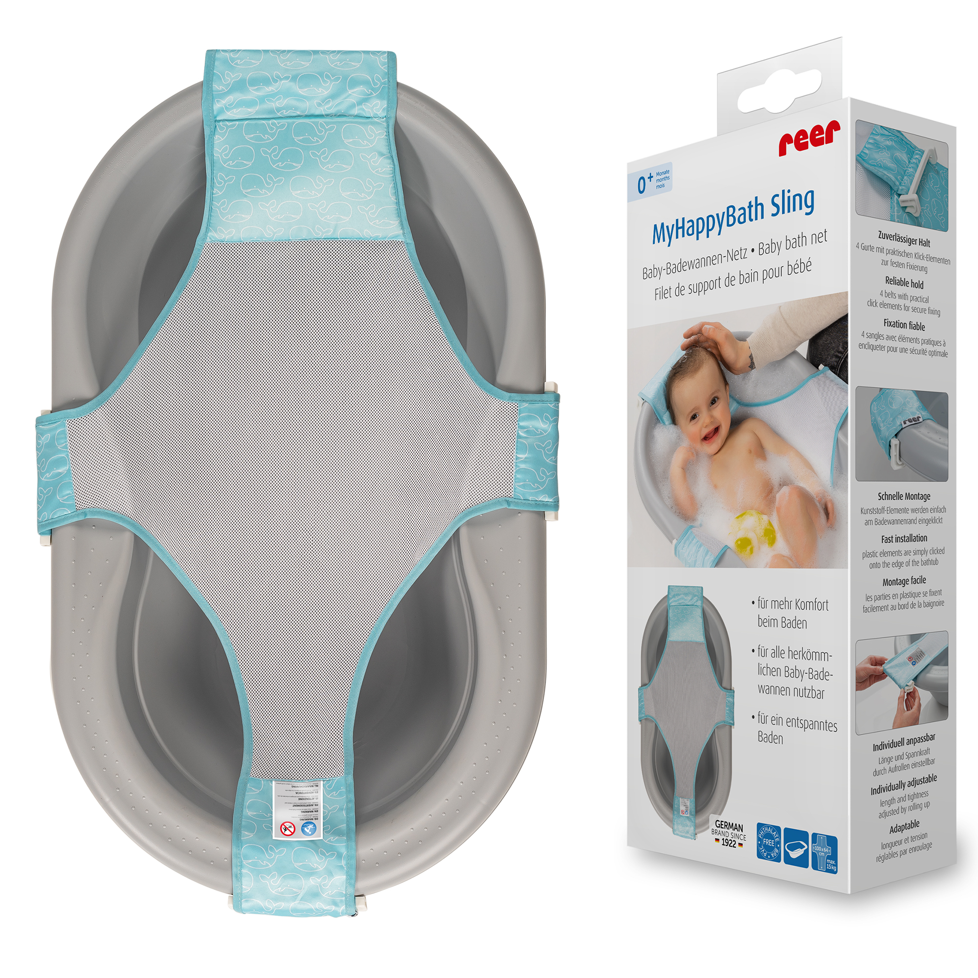 MyHappyBath Sling - Baby-Badewannen-Netz