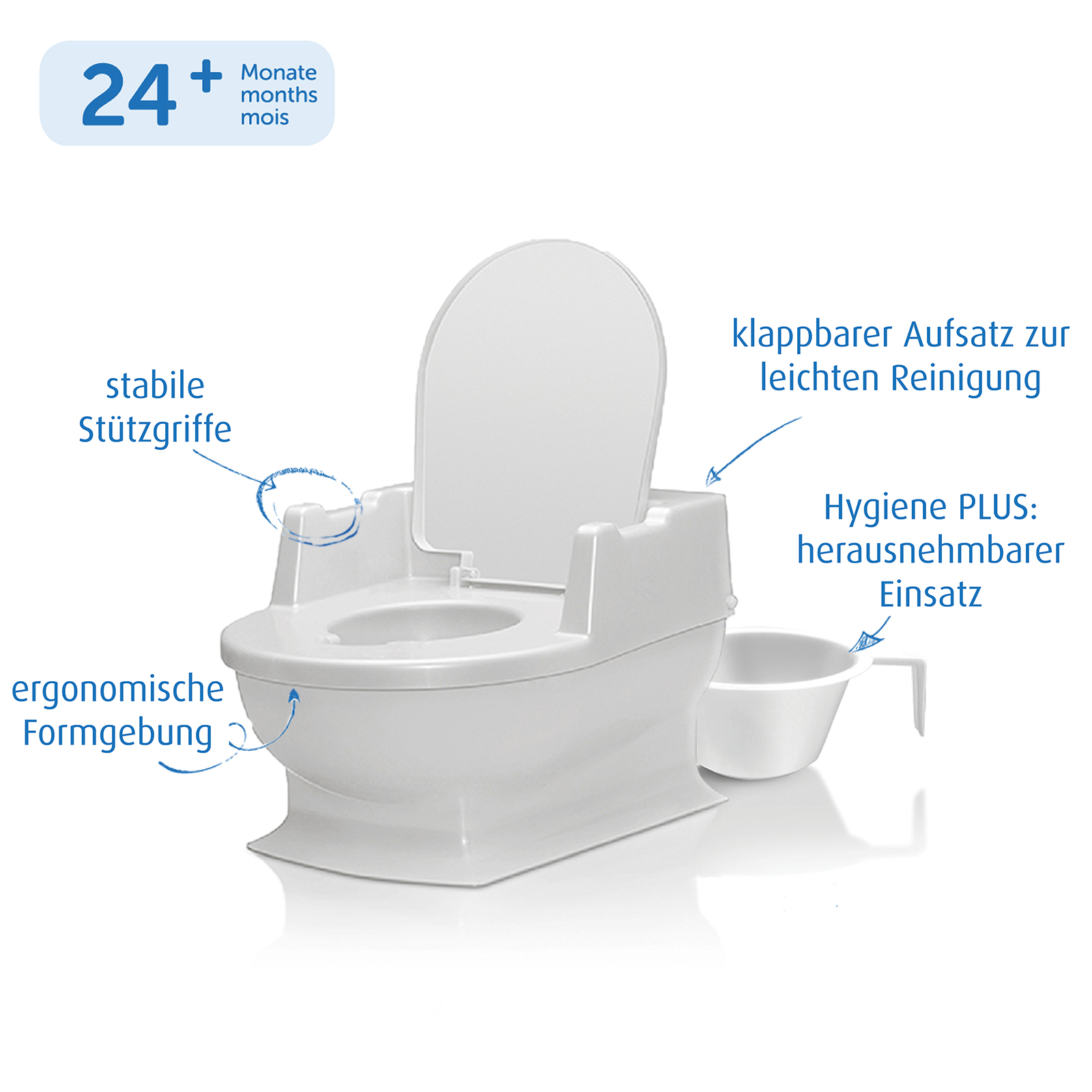 Sitzfritz - Die Mini-Toilette zum Großwerden, weiß
