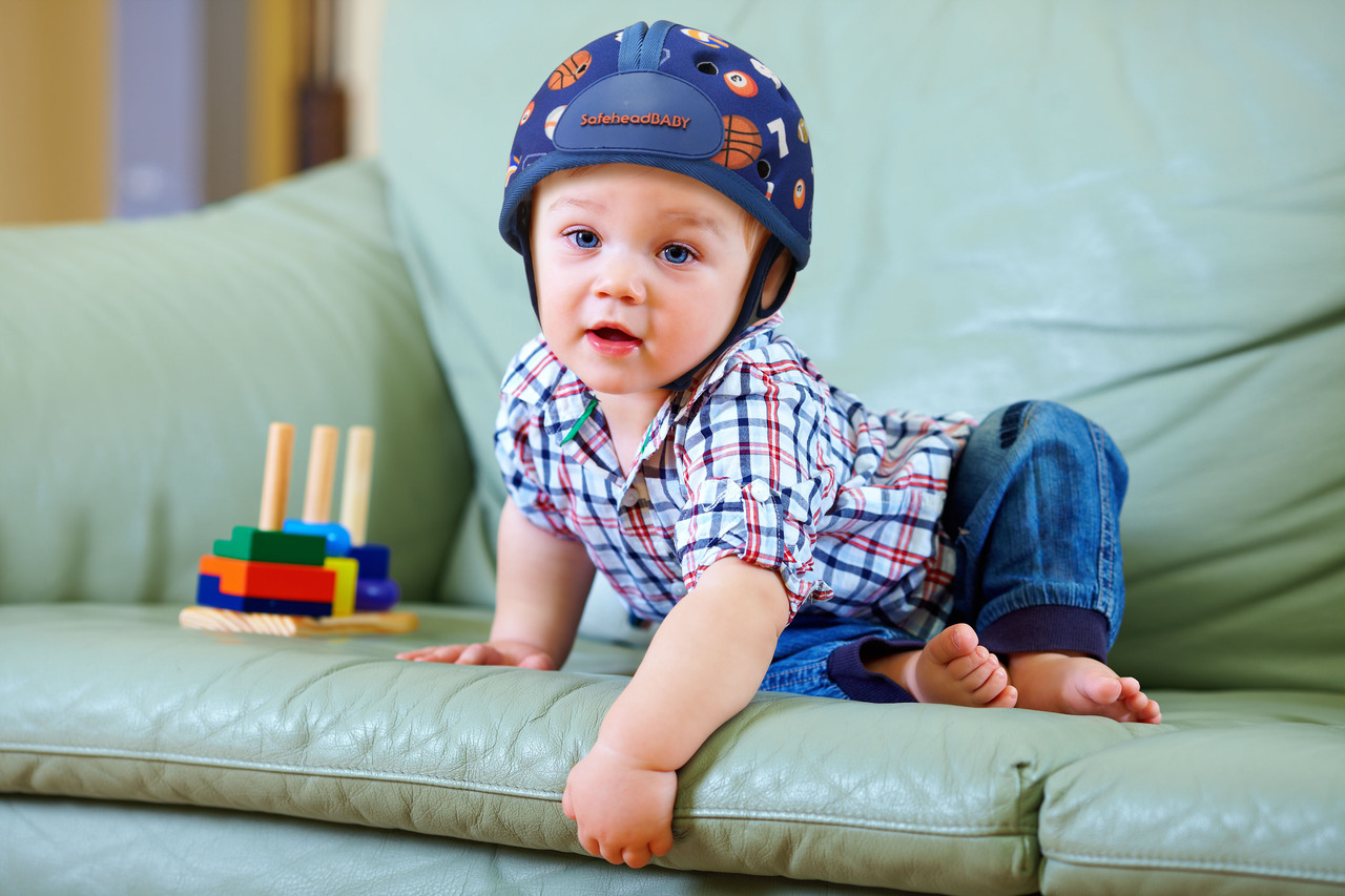 SafeHeadBaby Babyhelm Sporty, blau