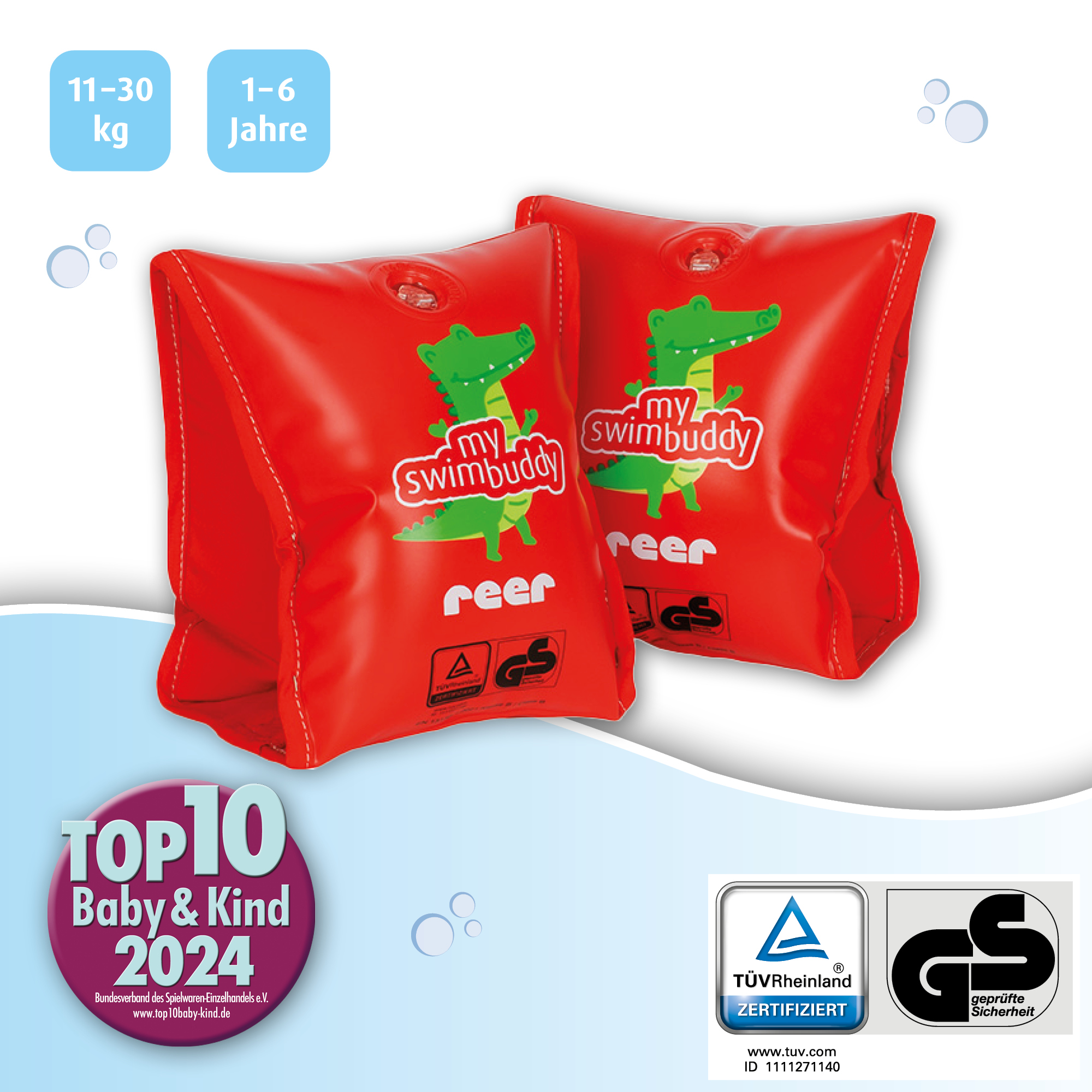 Schwimmflügel für 11-30kg und 1-6 Jahre