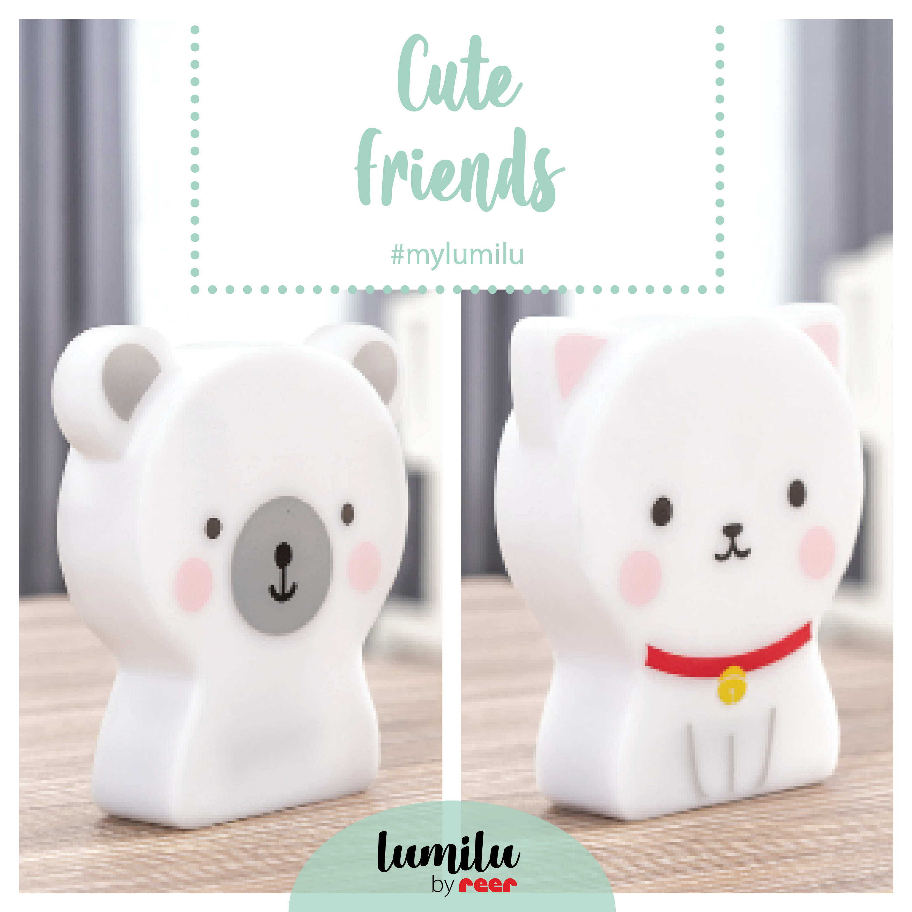 Bear - Cute Friends lumilu Nachtlicht - geprüfte B-Ware