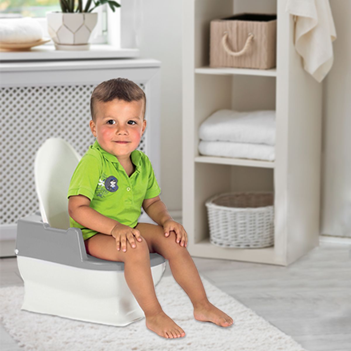 Sitzfritz - Die Mini-Toilette zum Großwerden, grau