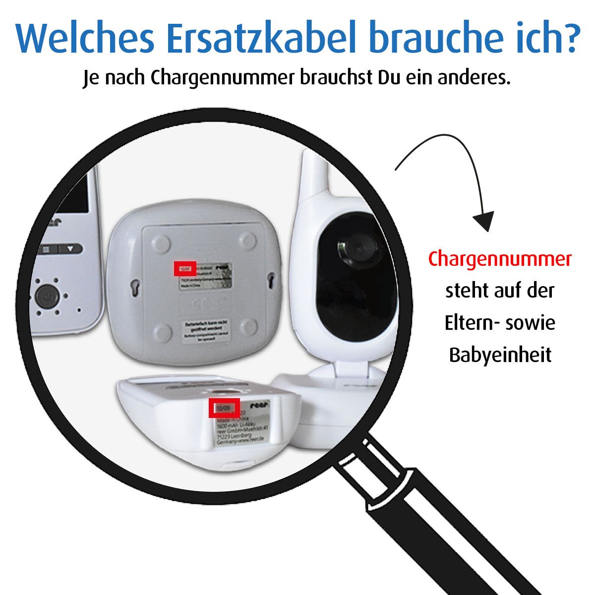 Mikro-USB Netzkabel für Cosmo 50150 und Nova 50140