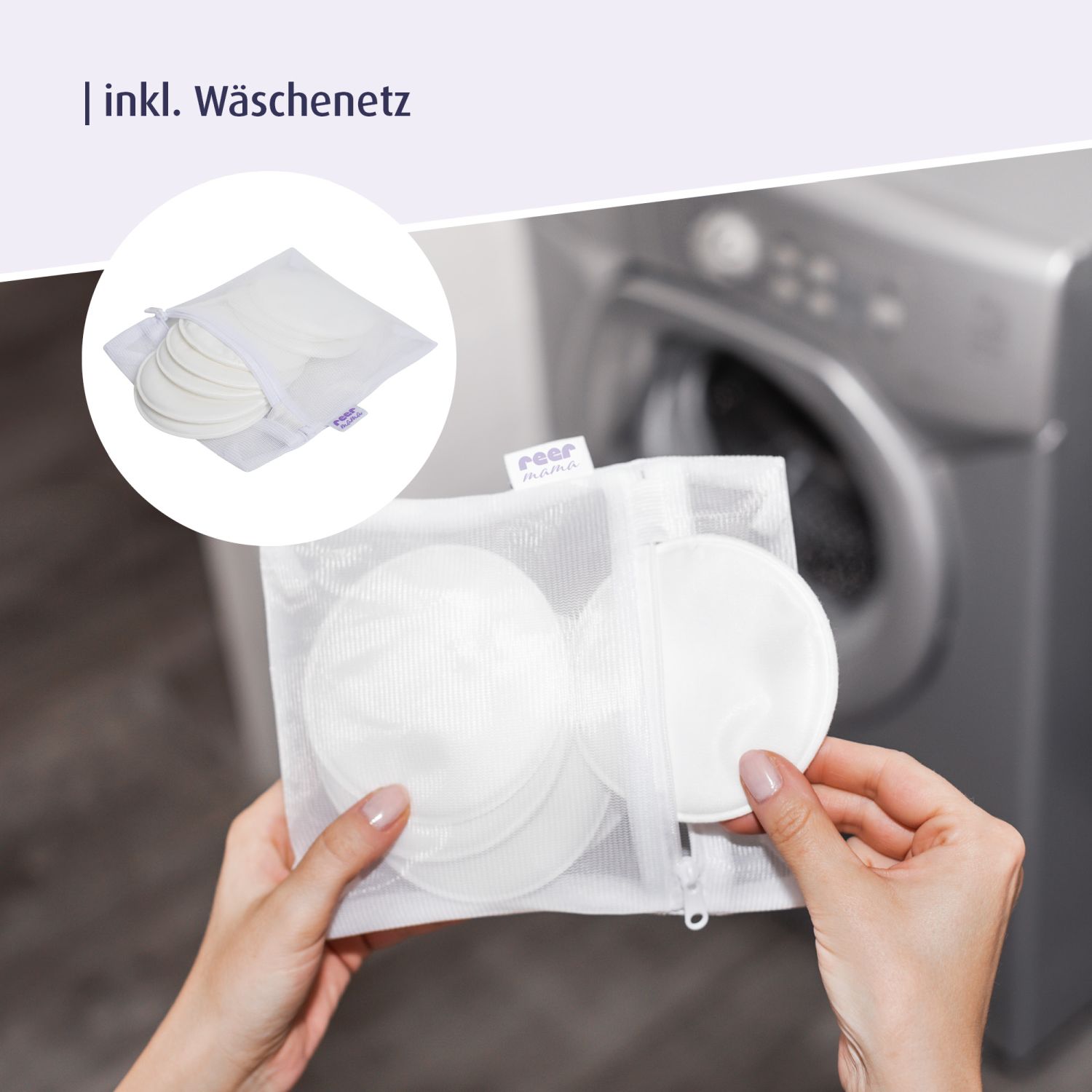 Stilleinlagen inkl. Wäschenetz