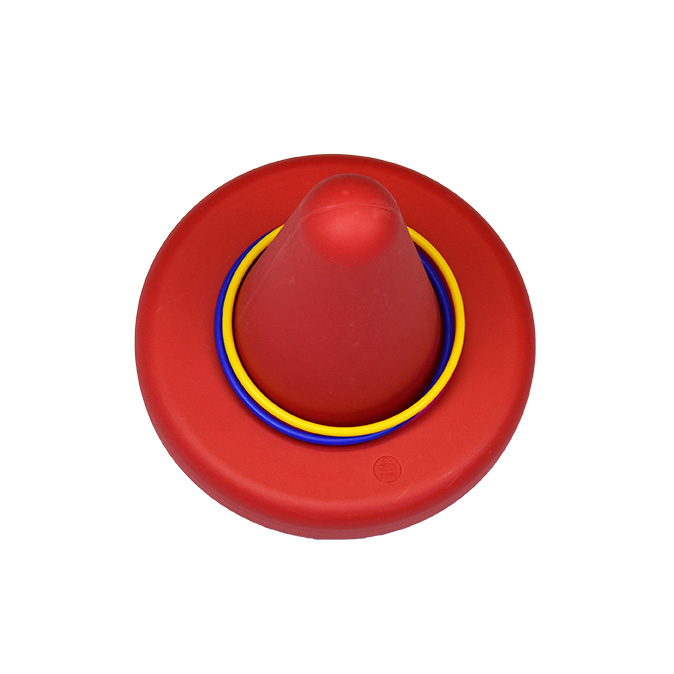 2in1 Balance-Hocker und Ringwurf-Spiel, rot