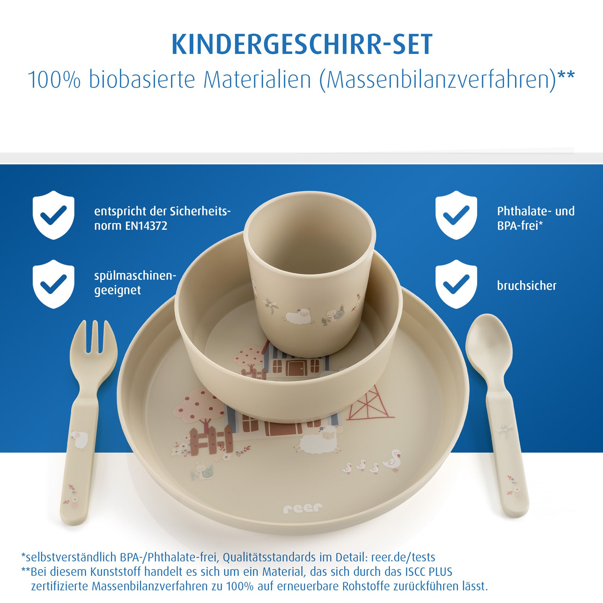 Geschirr vor weißen Hintergrund