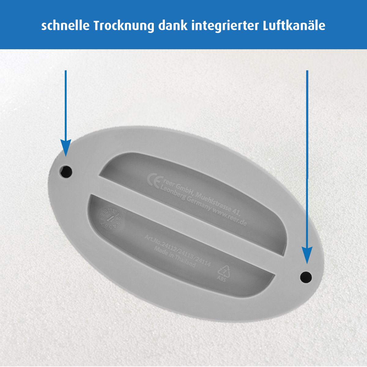 Bath thermometer oval