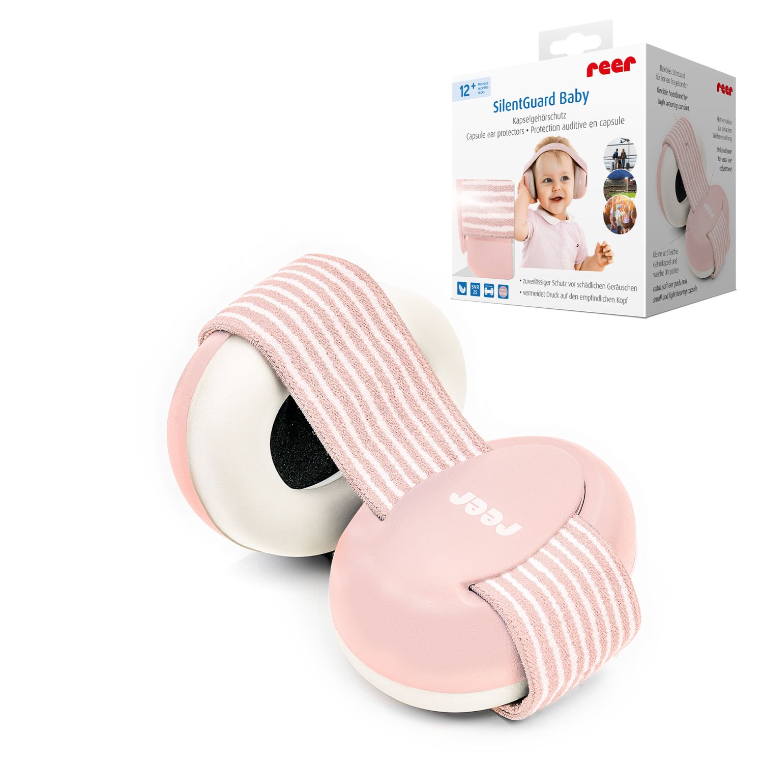 SilentGuard Baby Kapselgehörschutz, rosa