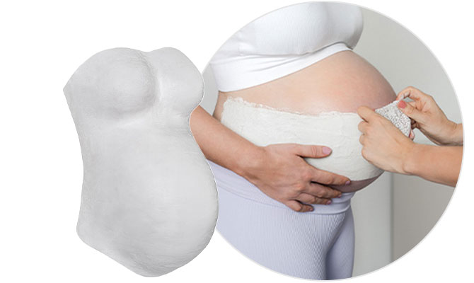 reer mama Babybauch-Gipsabdruck-Set