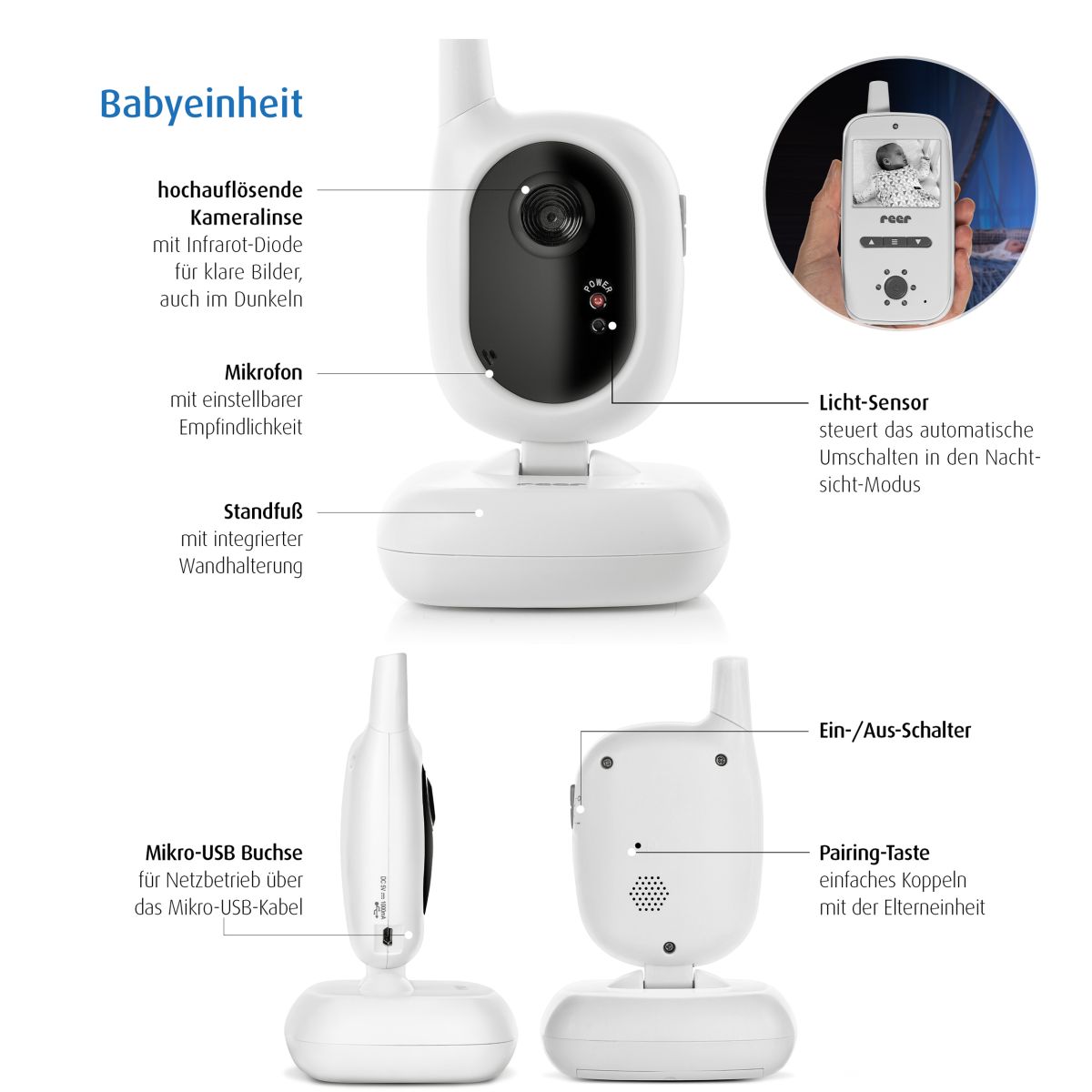 BabyCam Video-Babyphone - geprüfte B-Ware