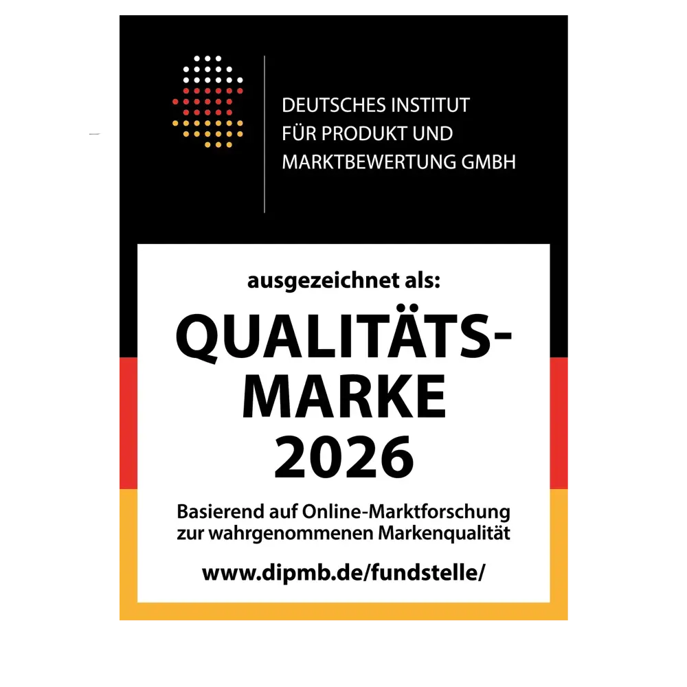 Zertifikat als Deutsche Qualitätsmarke 2026