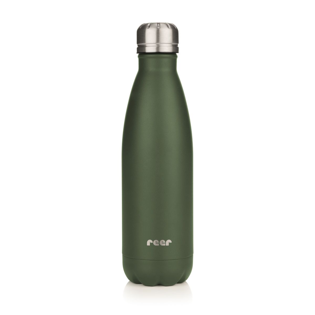 Colour stainless steel insulated bottle 500ml, green