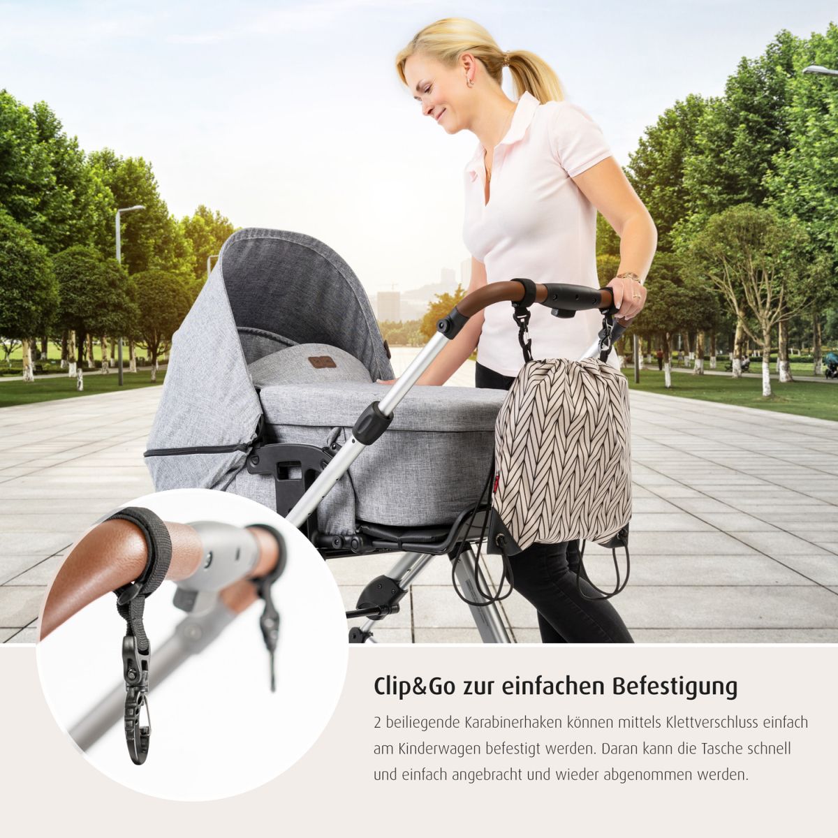 Clip&Go Bag Kinderwagen-Einkaufsbeutel 