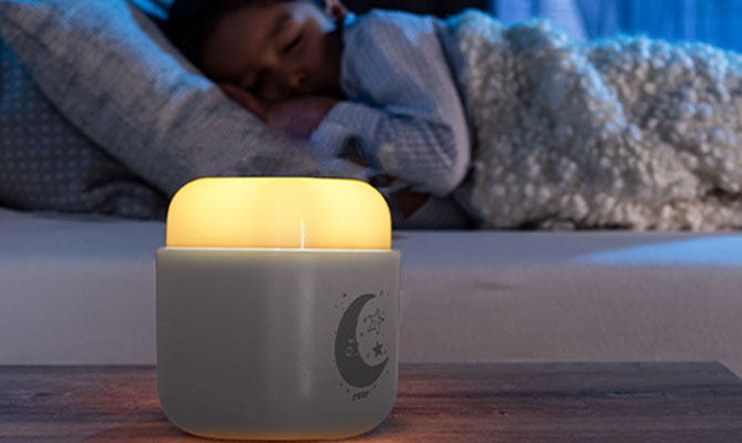 For a calming atmosphere when falling asleep